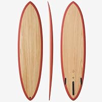 Amazon | nanazero WOOD SKIN サーフボード MID02 6'8 Brown ミッド